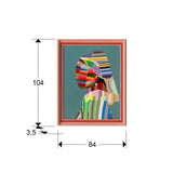 Pintura Schuller Joven Con Perla Pop 84x104cm dimensiones