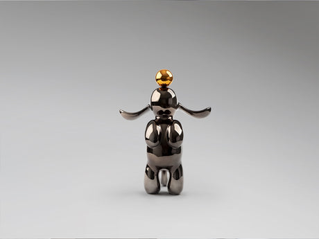 Figura decorativa Schuller Conejo gris y naranja 35cm vista 3