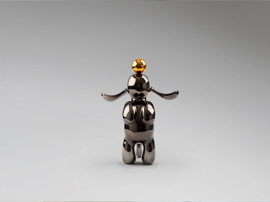 Figura decorativa Schuller Conejo gris y naranja 35cm vista 3