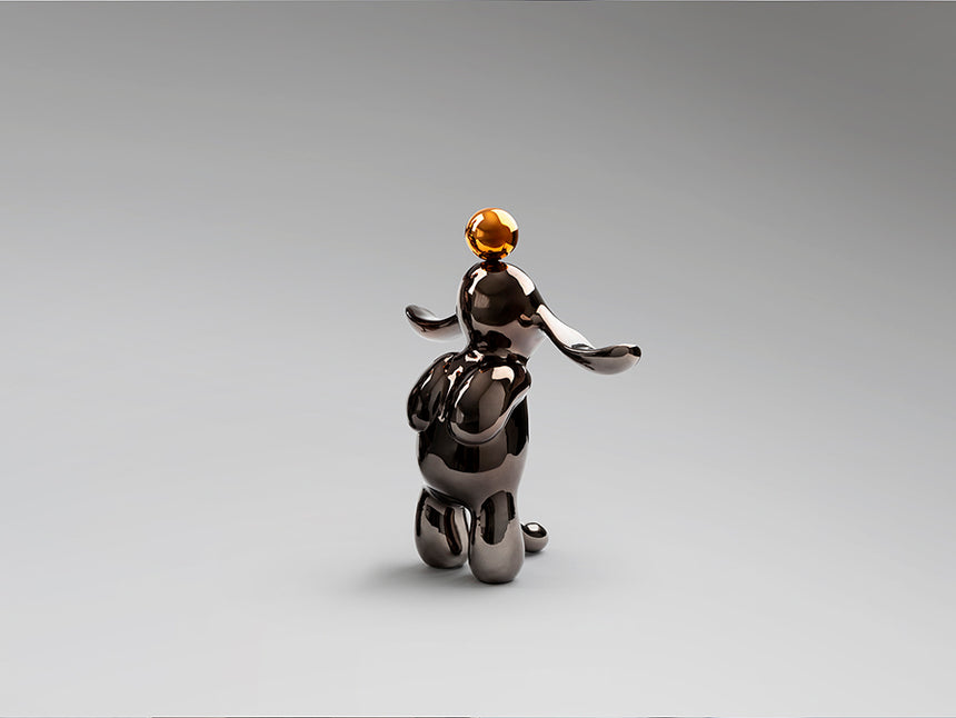 Figura decorativa Schuller Conejo gris y naranja 35cm 302258 - imagen 6