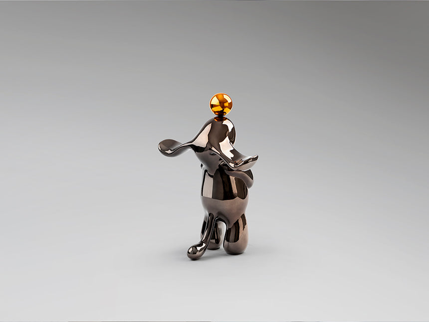 Figura decorativa Schuller Conejo gris y naranja 35cm 302258 - imagen 7