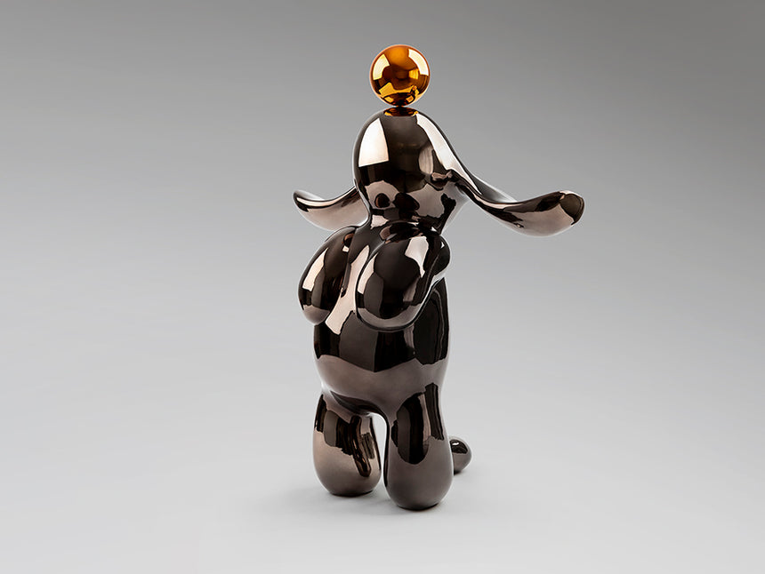 Figura decorativa Schuller Conejo gris y naranja 52cm 302364 - imagen 5