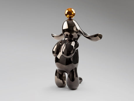 Figura decorativa Schuller Conejo gris y naranja 52cm vista 3