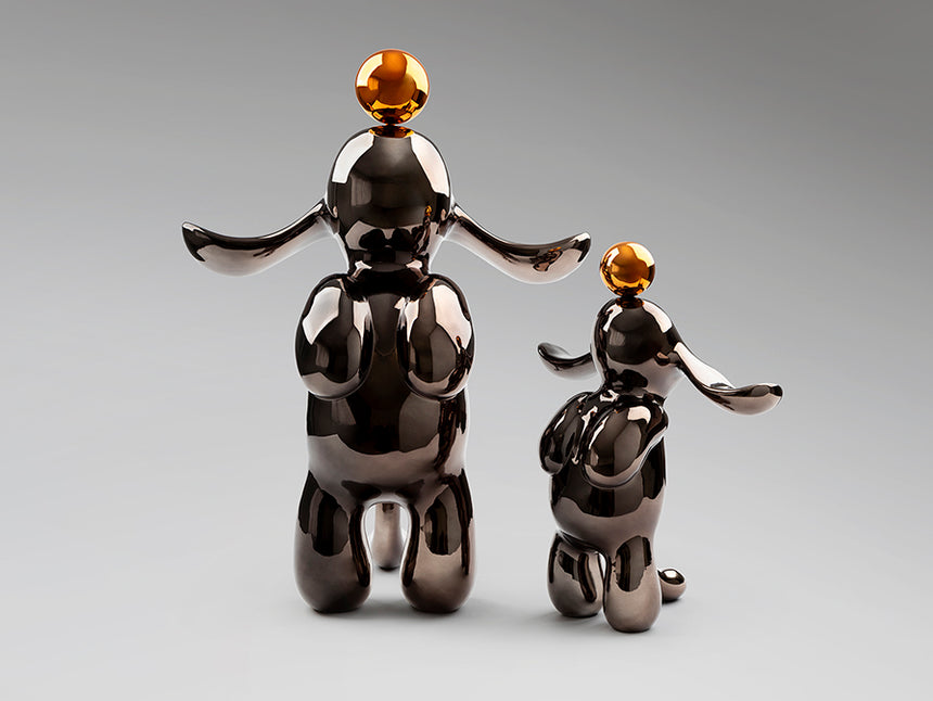 Figura decorativa Schuller Conejo gris y naranja 52cm 302364 - imagen 9