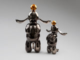 Figura decorativa Schuller Conejo gris y naranja 52cm vista 7