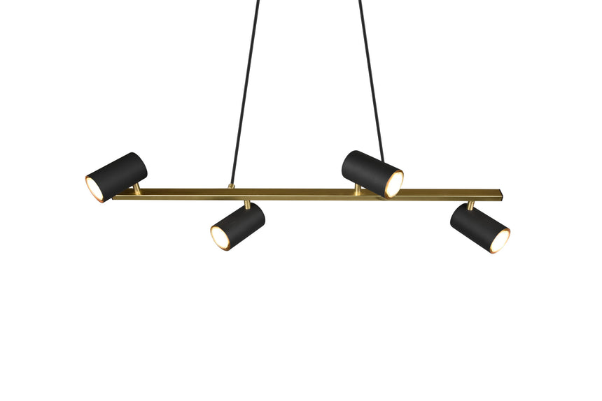 Trio Marley Lámpara colgante de metal schwarz-gold 302400480