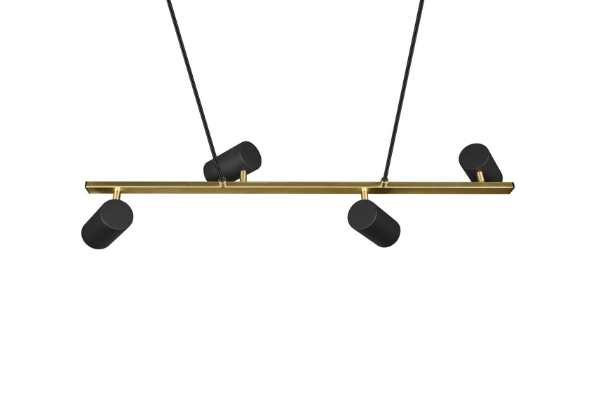 Trio Marley Lámpara colgante de metal schwarz-gold 302400480