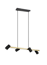 Trio Marley Lámpara colgante de metal schwarz-gold 302400480