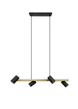 Trio Marley Lámpara colgante de metal schwarz-gold 302400480
