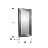 Espejo arco Schuller Roma plata y smoke 90x185cm dimensiones