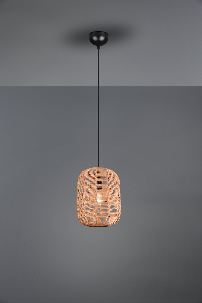 Trio Runa black mat metal pendant lamp 303000132