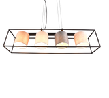 Lámpara de techo colgante Trio Ross LED negro mate 3000K 150cm 303100417