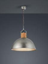 Lámpara de techo colgante Trio Delhi níquel antiguo 150cm 3