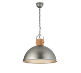 Lámpara de techo colgante Trio Delhi níquel antiguo 150cm 3