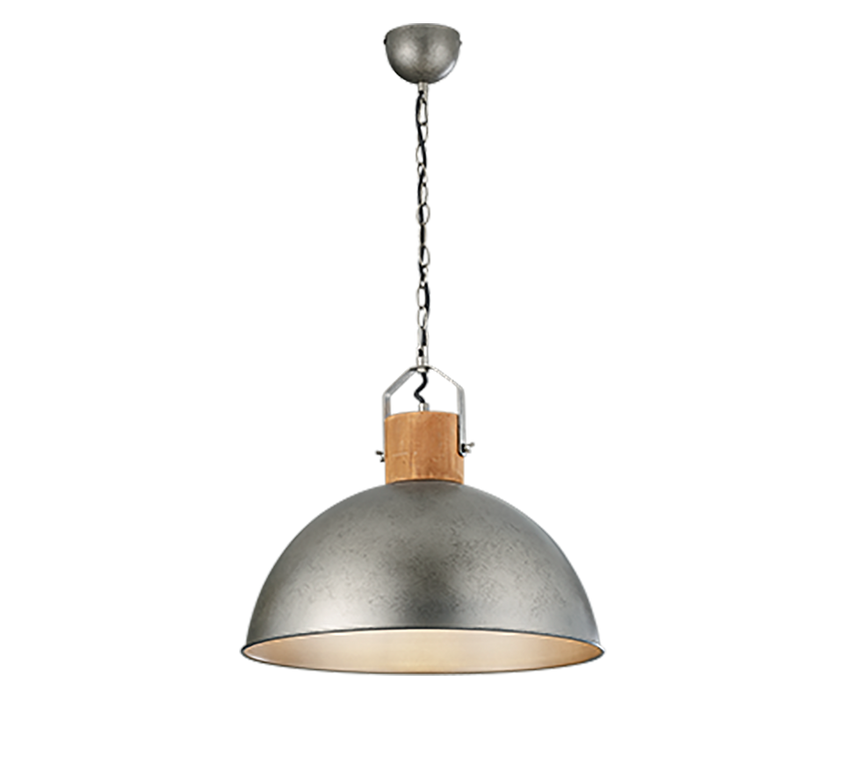 Lámpara de techo colgante Trio Delhi níquel antiguo 150cm 3