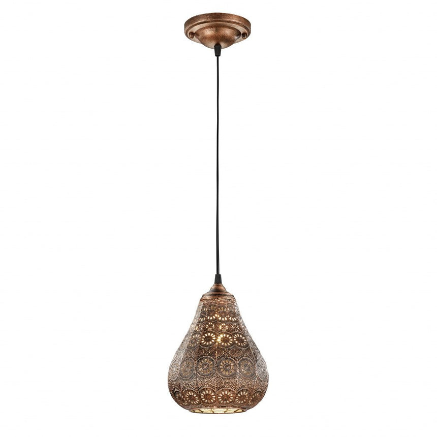 Trio Jasmin Lámpara colgante de metal cobre antiguo 303700162