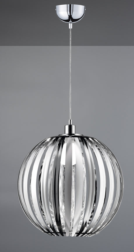 Lámpara de techo colgante Trio Zucca LED cromo 2700K 150cm 304100106