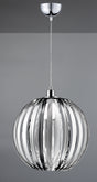 Lámpara de techo colgante Trio Zucca LED cromo 2700K 150cm 304100106