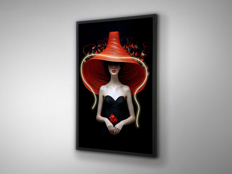 Cuadro con luz LED Schuller Tocado negro 80x120cm vista 2