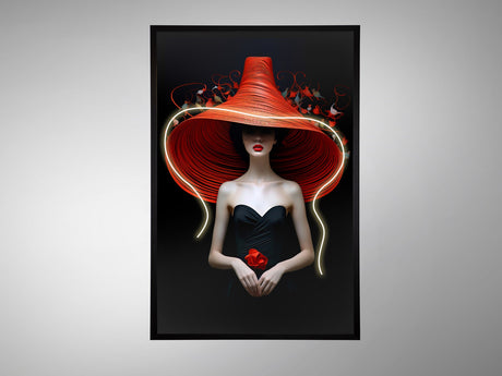 Cuadro con luz LED Schuller Tocado negro 80x120cm vista 3