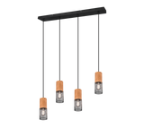 Trio Tosh Black Mat Metal Pendant Lamp 304300432
