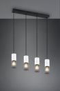 Lámpara de techo colgante Trio Tosh LED black and white 2700K 150cm 304300434
