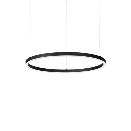 Lámpara colgante Ideal Lux Oracle Slim negro LED 28W 3000K regulable Ø50cm 304366