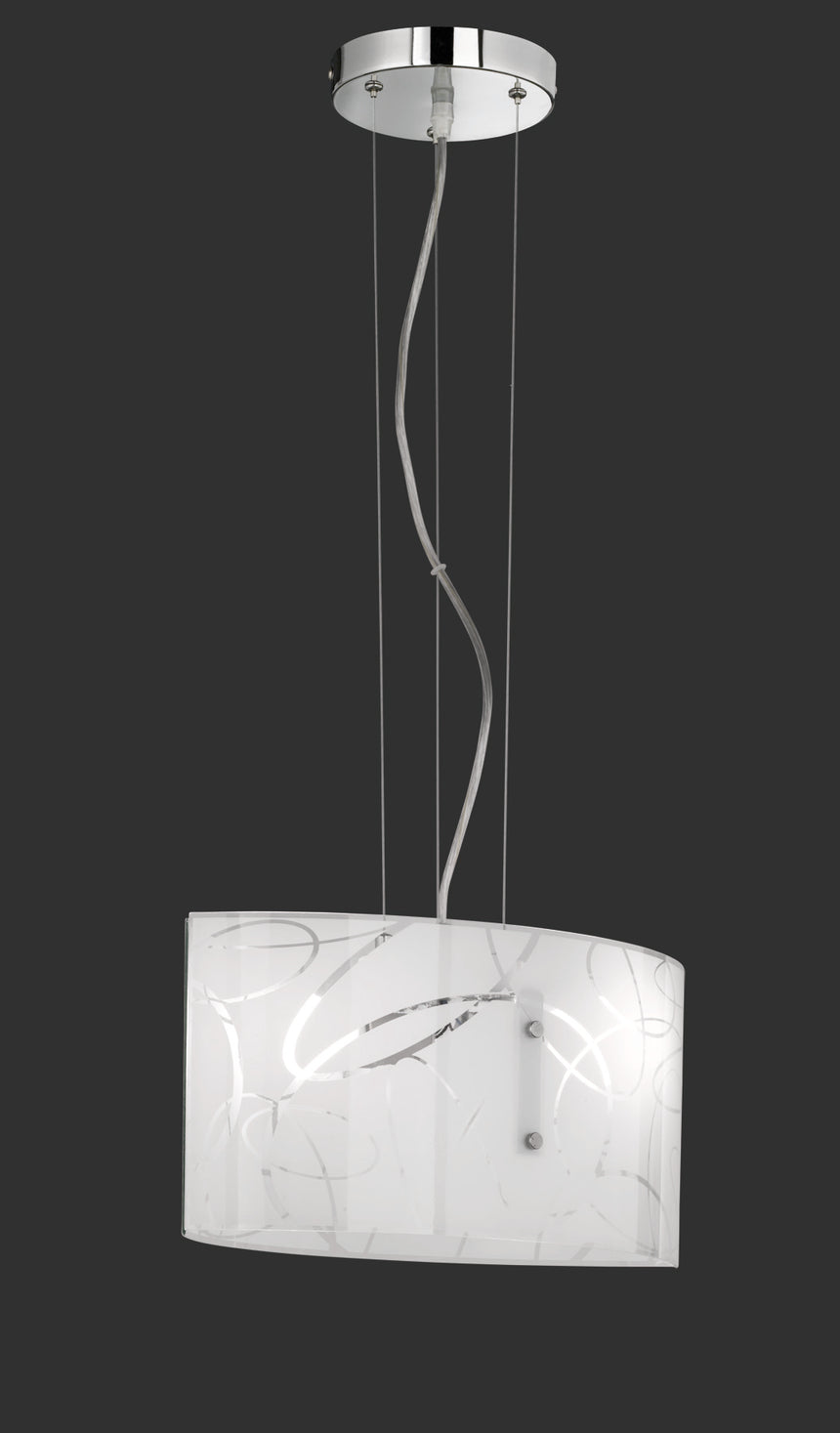 Lámpara de techo colgante Trio Spirelli LED blanco 2700K 150cm 304400201