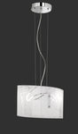 Lámpara de techo colgante Trio Spirelli LED blanco 2700K 150cm 304400201