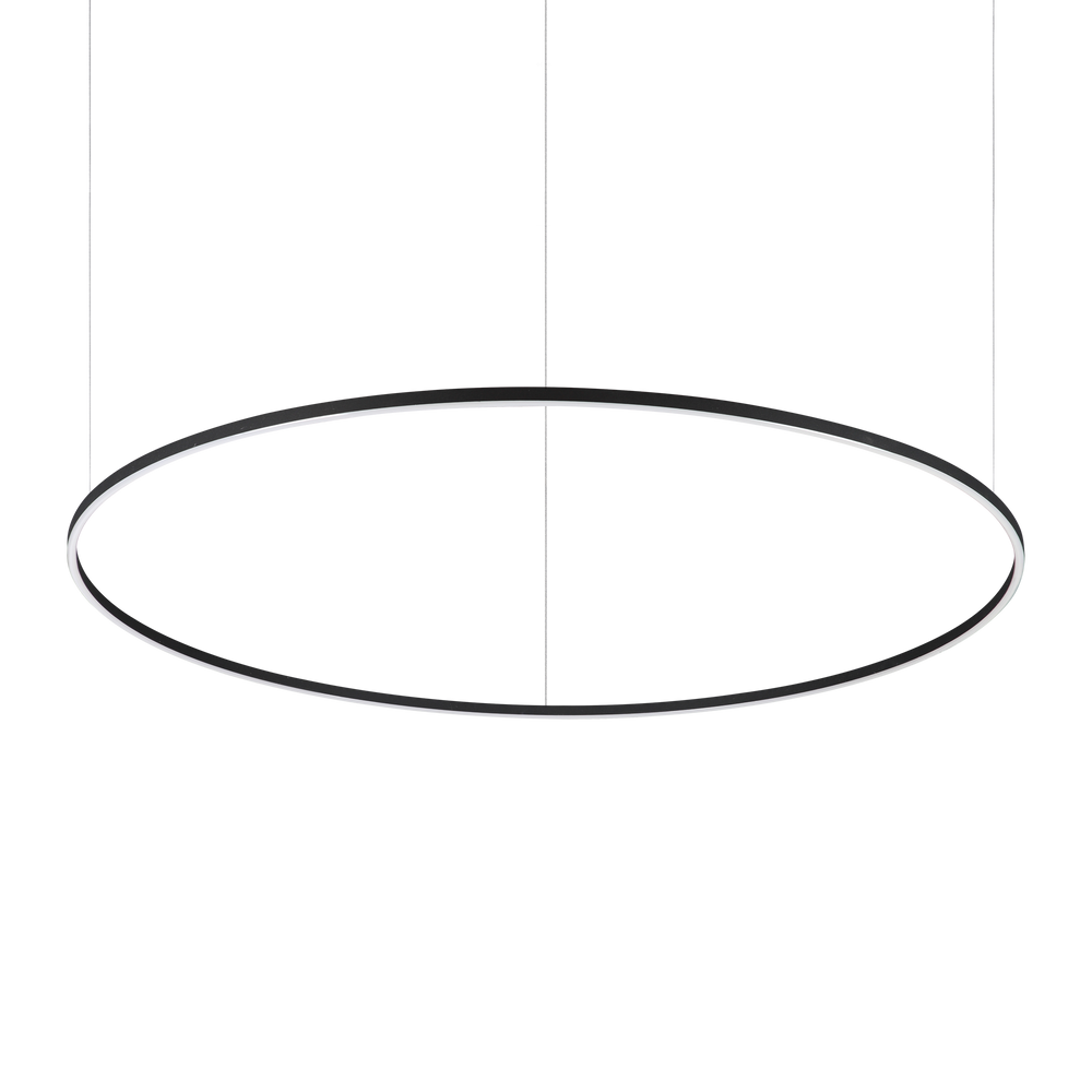 Lámpara colgante Ideal Lux Oracle Slim negro LED 77W regulable Ø150cm 304458