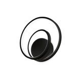Aplique de pared Ideal Lux Oz negro LED 28W 3000K regulable Ø29cm 304496