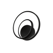 Aplique de pared Ideal Lux Oz negro LED 28W 3000K regulable Ø29cm 304496