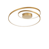 Plafón de techo Ideal Lux Oz latón LED 48W 3000K regulable Ø60cm 304533