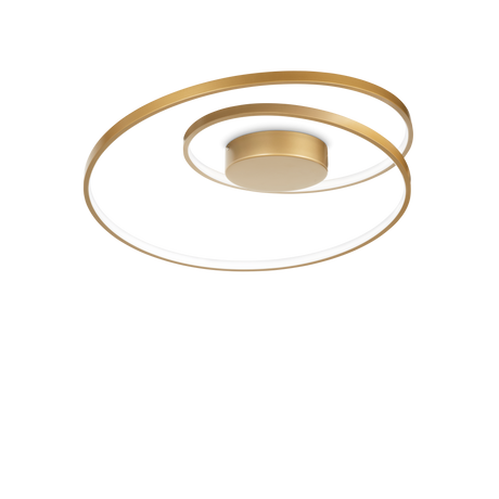 Plafón de techo Ideal Lux Oz LED 48W 3000K regulable Ø60cm latón — ref. 304533 (1)