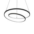 Lámpara colgante Ideal Lux Oz negro LED 55W regulable Ø80cm 304588
