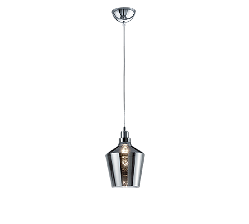 Lámpara de techo colgante Trio Calais aluminio 130cm 3