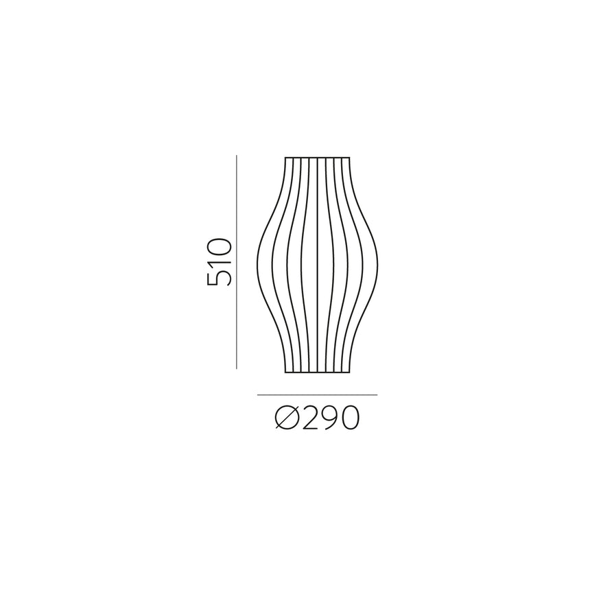 ACB Mirta Sobremesa 3054/50 Blanco, LED E27 15W, I, Interruptor de cable S30541B