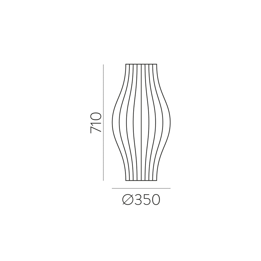 ACB Mirta Sobremesa 3054/70 Piedra, LED E27 15W, I, Interruptor de cable S30542PI