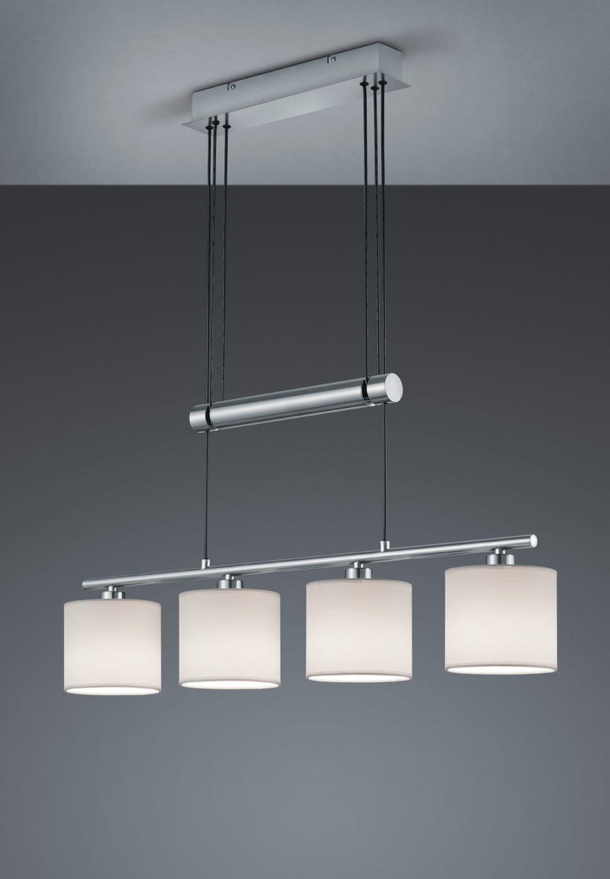 Trio Garda Matte Nickel Metal Pendant Lamp 305400401