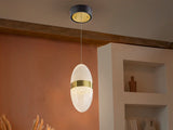 Schuller Garden Lámpara de techo colgante 1 luz negro bronce 305617