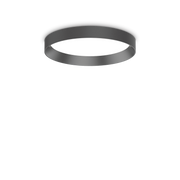 Plafón de techo Ideal Lux Fly negro LED 18W 3000K Ø35cm 306575