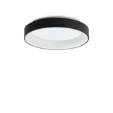 Plafón de techo Ideal Lux Ziggy negro LED 43W Ø59,5cm 307213