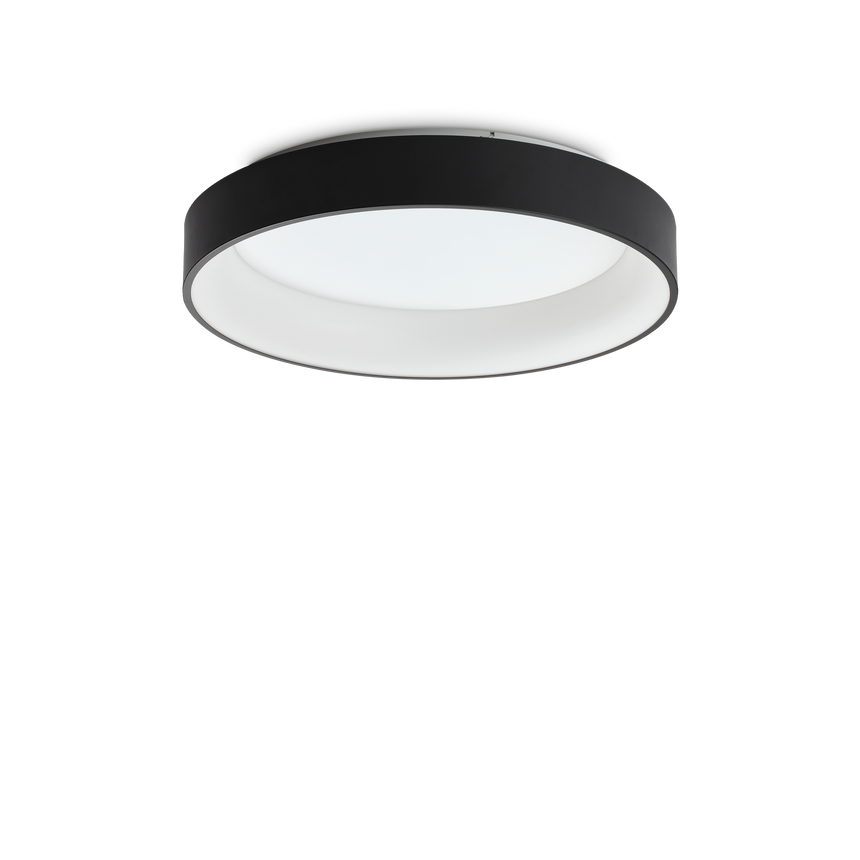 Plafón de techo Ideal Lux Ziggy negro LED 43W Ø59,5cm 307213