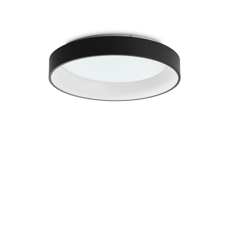 Plafón de techo Ideal Lux Ziggy LED 43W Ø59,5cm negro — ref. 307213 (1)