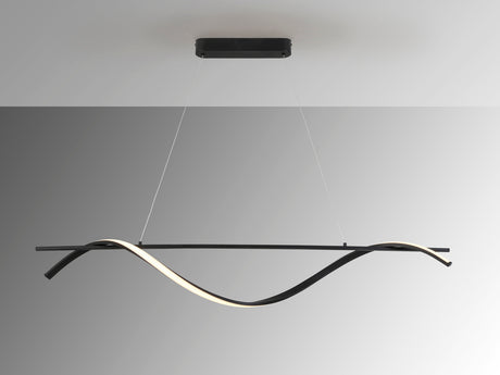 Lámpara de techo colgante Schuller Boa negro CCT con ma - ambiente