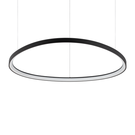 Lámpara colgante Ideal Lux Gemini LED 78W 105cm 3000K negro — ref. 307695 (1)