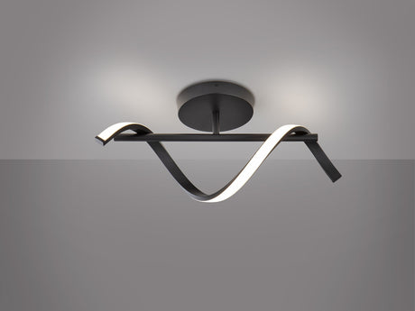 Plafón/Aplique de pared Schuller Boa LED negro 3000K vista 6