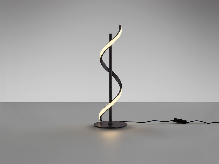 Lámpara de sobremesa Schuller Boa grande LED negro 3000K 60cm vista 2