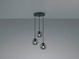Lámpara de techo colgante Trio Balini 3 luces antracita 150cm 308590342