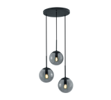 Lámpara de techo colgante Trio Balini 3 luces antracita 150cm 308590342